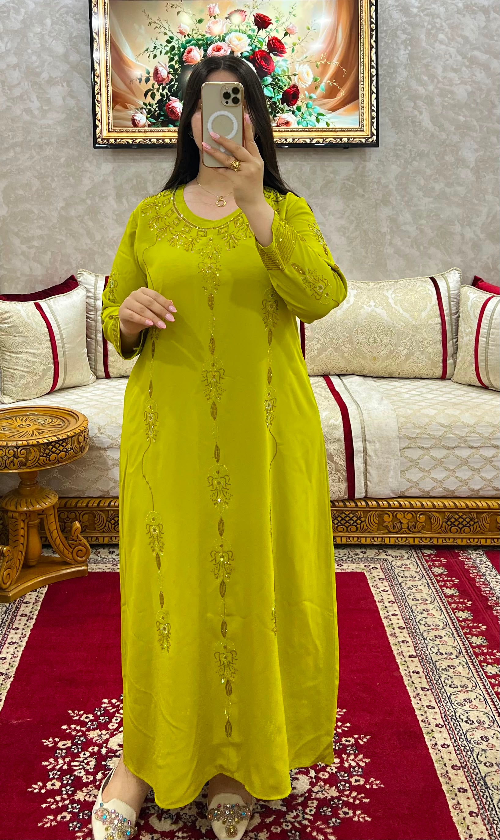 Luxury Embroidered Moroccan Dress – Graceful Elegance Collection