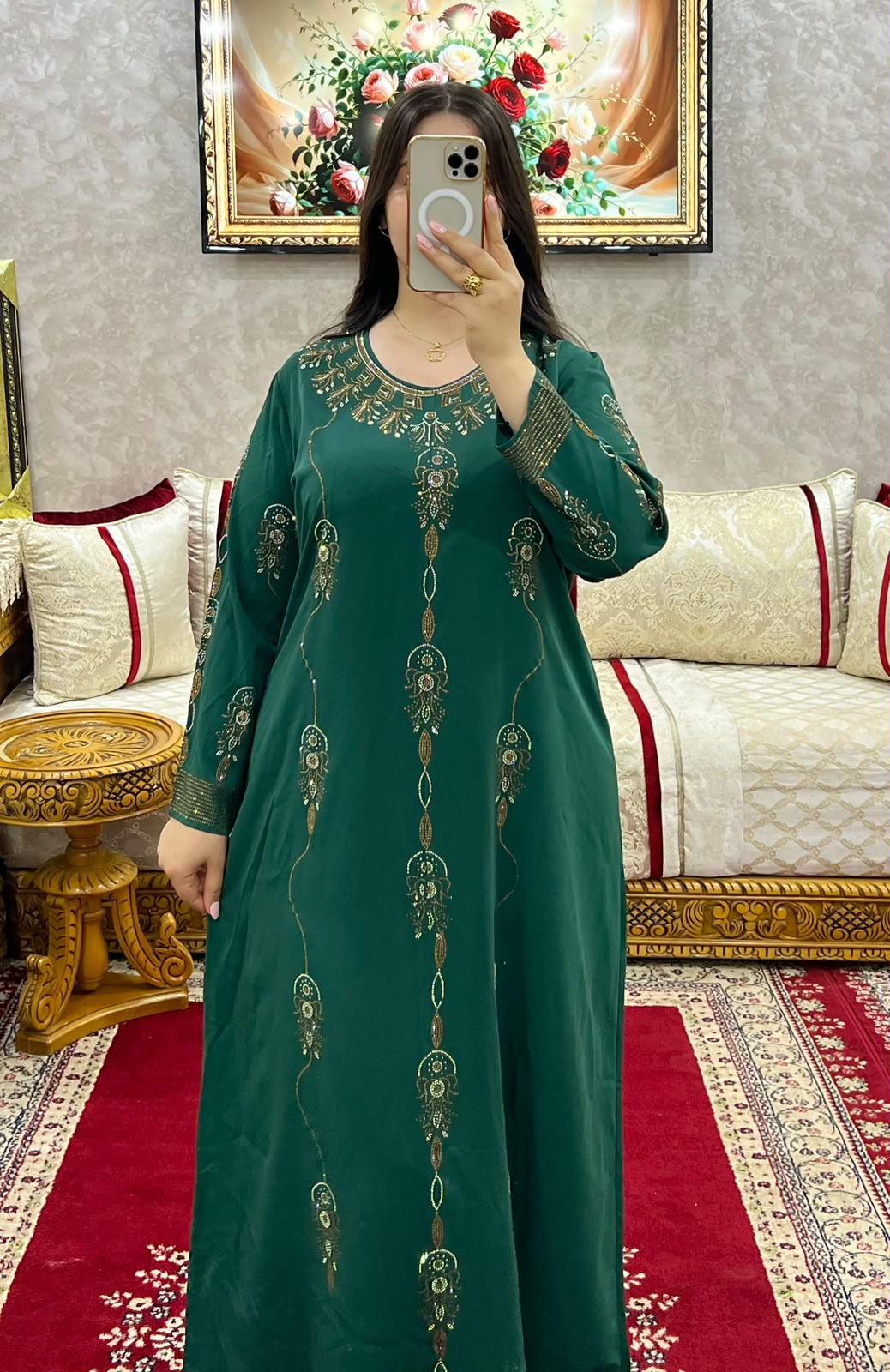 Luxury Embroidered Moroccan Dress – Graceful Elegance Collection