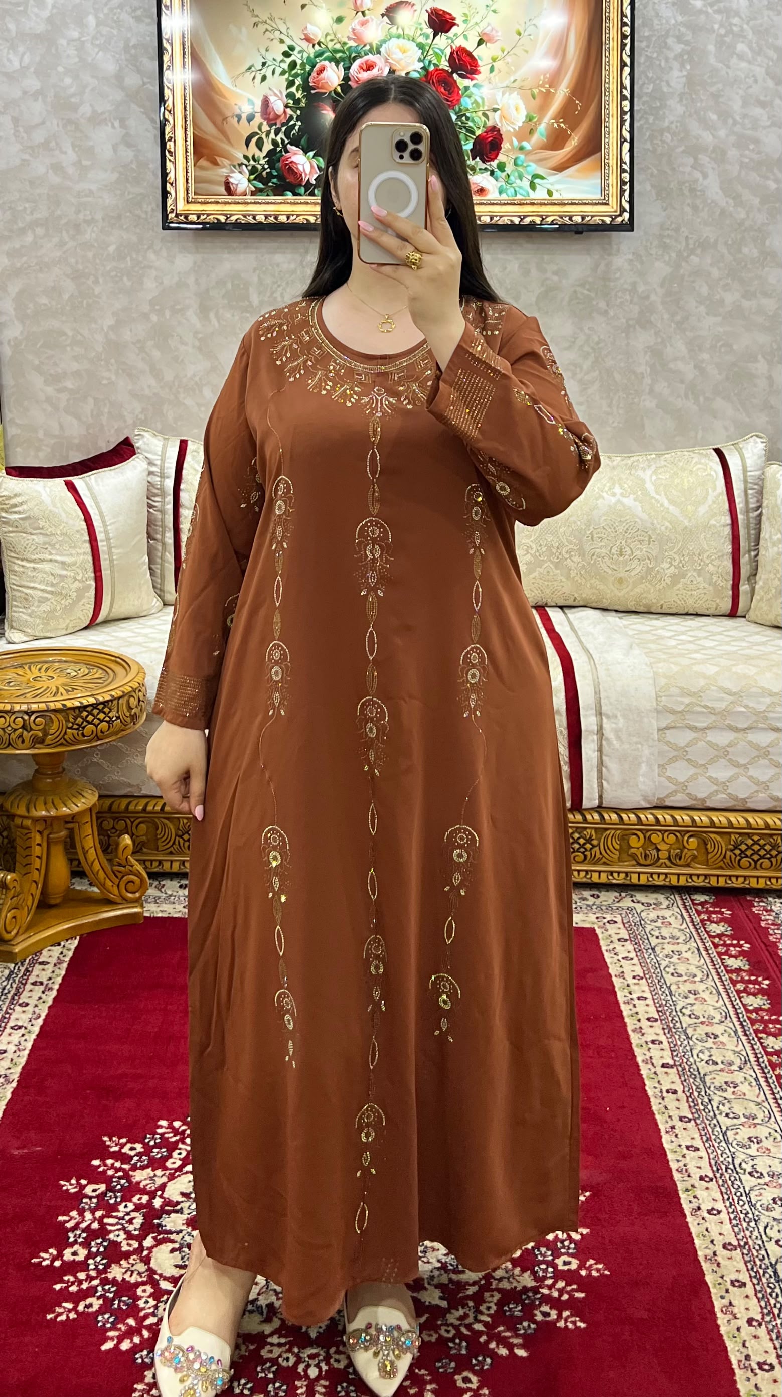 Luxury Embroidered Moroccan Dress – Graceful Elegance Collection